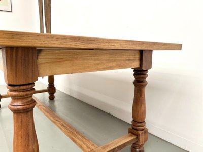 Oak and cherry table - 70s
