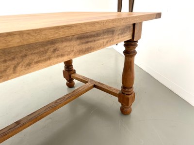 Oak and cherry table - 70s