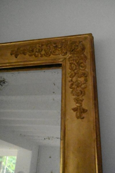 19th century Empire giltwood mirror