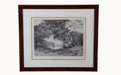 Tancrède Abraham (136-1895)  Paysage d'Anjou