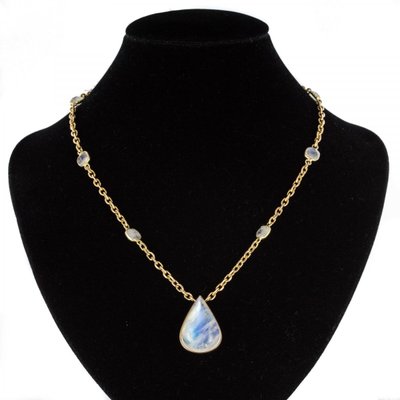 Collier Labradorite Et Or