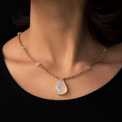 Collier Labradorite Et Or