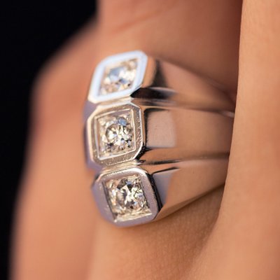 Ring Weißgold Diamant Modernist