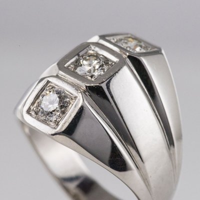 Ring Weißgold Diamant Modernist