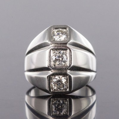 Ring Weißgold Diamant Modernist
