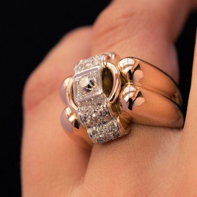 Ring Tank Larges Godrons And Diamonds