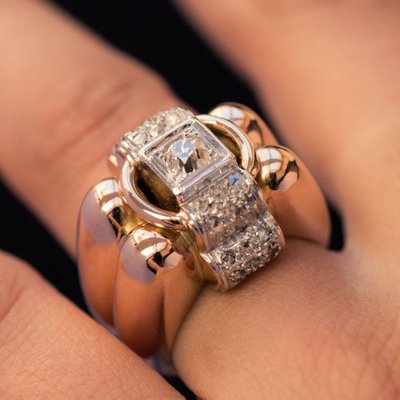 Ring Tank Larges Godrons And Diamonds