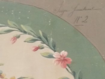 Gobelinkarton: Blumenvorhänge (1)