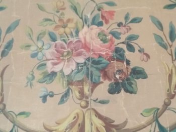 Cartone arazzo: fiori intrecciati