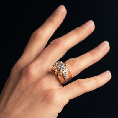 Bague Rétro Ancienne Diamants