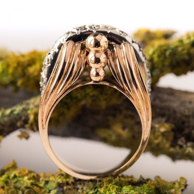 Bague Rétro Ancienne Diamants