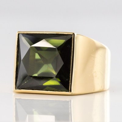 Chevalière Ancienne Tourmaline
