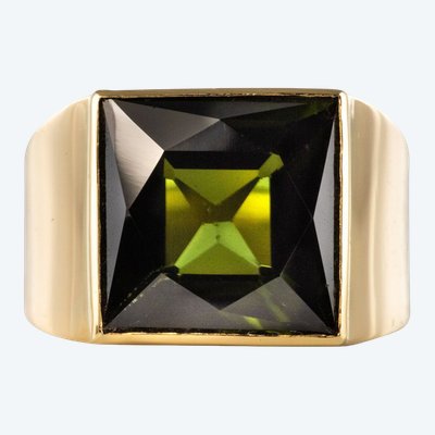 Chevalière Ancienne Tourmaline
