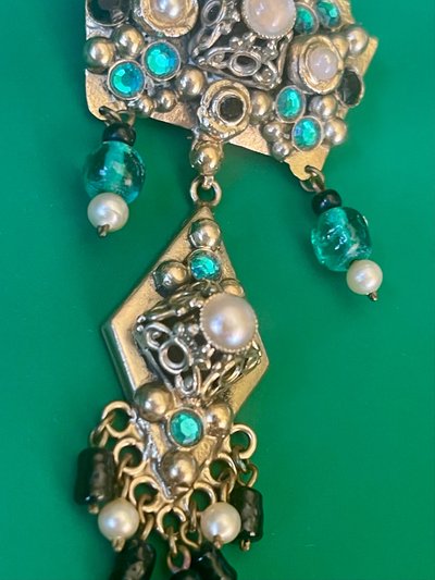 HENRY PERICHON (1910-1970). Schöne Brosche mit barocker Inspiration .