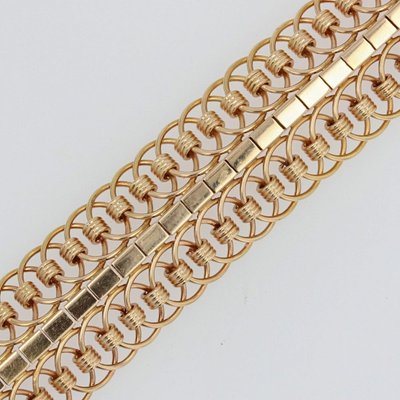 Bracelet Mailles Articulées Or Jaune