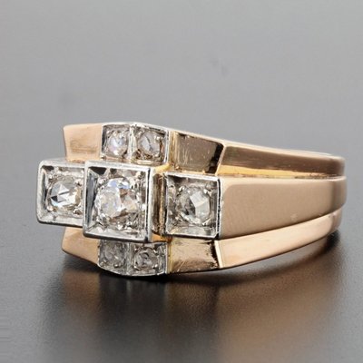 Tank Diamond Bridge Ring