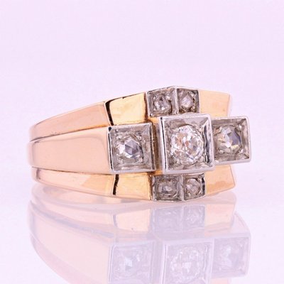 Tank Diamond Bridge Ring