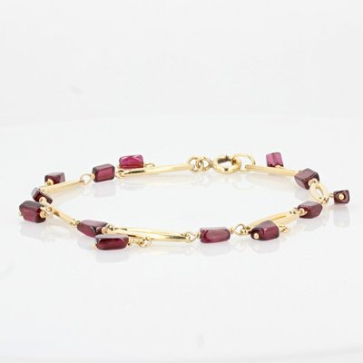Bracelet En Or Et Grenats