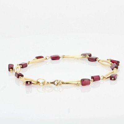 Bracelet En Or Et Grenats
