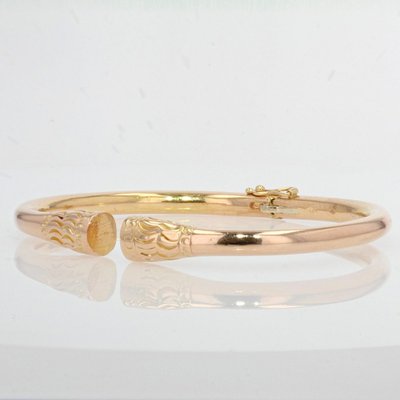 Solid Gold Bangle Bracelet