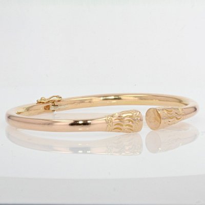 Solid Gold Bangle Bracelet