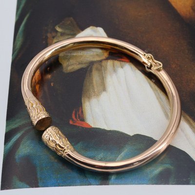 Solid Gold Bangle Bracelet