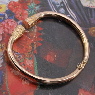 Solid Gold Bangle Bracelet