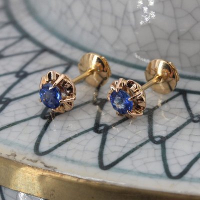 Vintage Sapphire Studs