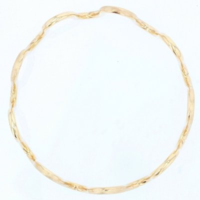 Bracciale con collana in oro liscio e movimento Amati