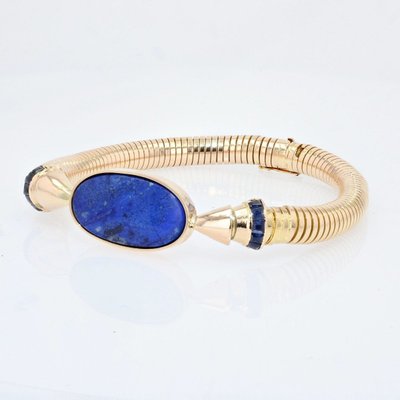 Tubogaz Lapislazuli und Saphir-Armband
