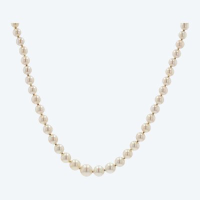 Falling Cultured Pearl Necklace