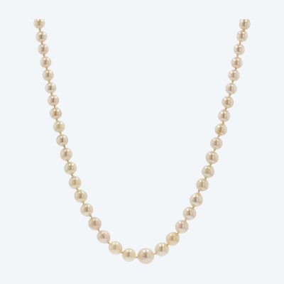 Oriental Cream Pearl Drop Necklace
