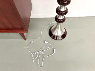 Modernist aluminum floor lamp