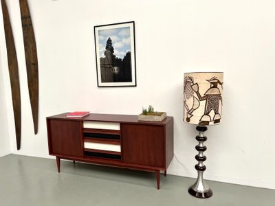 Modernist aluminum floor lamp