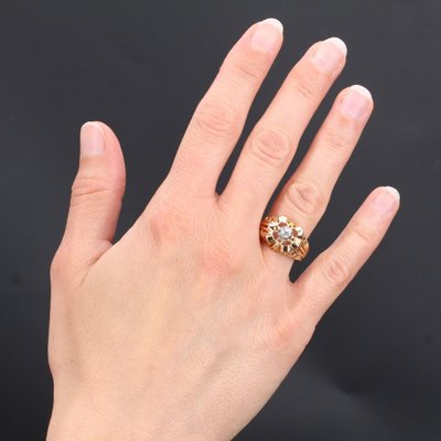 Vintage Openwork Gold And Diamond Ring