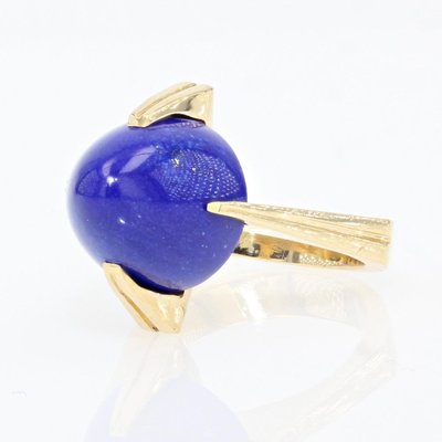 Anello vintage in oro e lapislazzuli