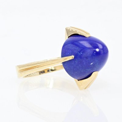 Anello vintage in oro e lapislazzuli