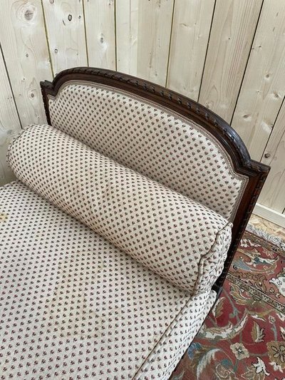 Benchet - Louis XVI Style Sofa Flower Fabric