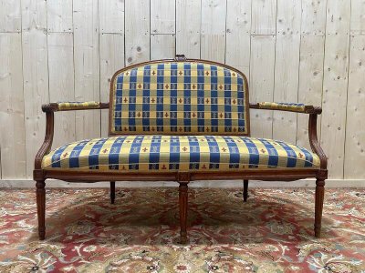 Sofa - Louis XVI style bench lily fabric