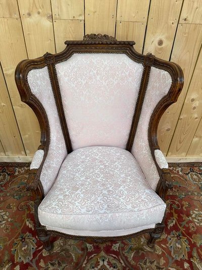Sessel - Louis XVI -Stil Hirtin - Napoleon III.