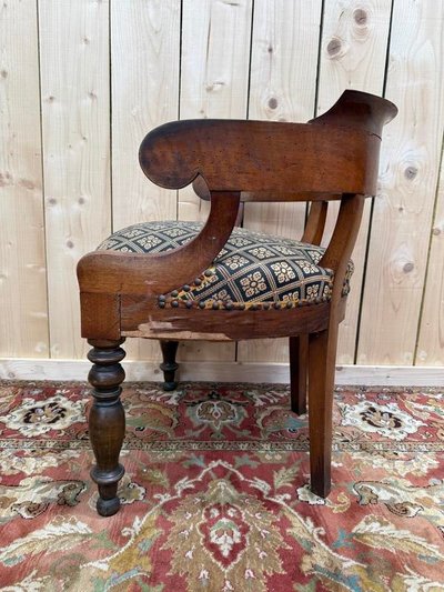 Fauteuil de bureau époque Napoléon III - Louis Philipe 