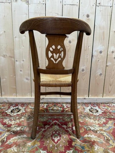 Continuation of 6 Provencal mulch chairs in solid oak.