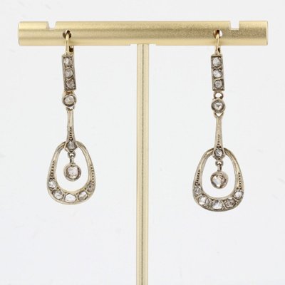 Jugendstil-Diamant-Ohrringe