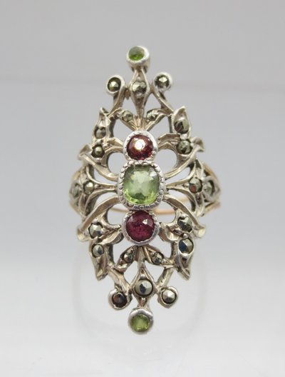 Marquise or et argent, XIXe siècle.  