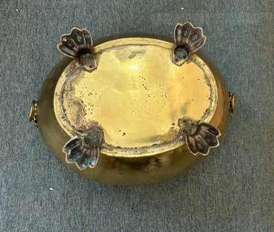 Hammered Brass Jardinière, 19th Century
