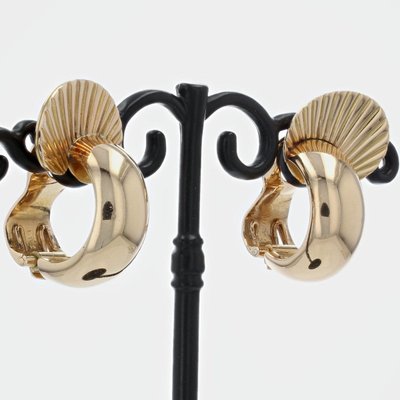 Clips d'Oreilles En Or Rétro