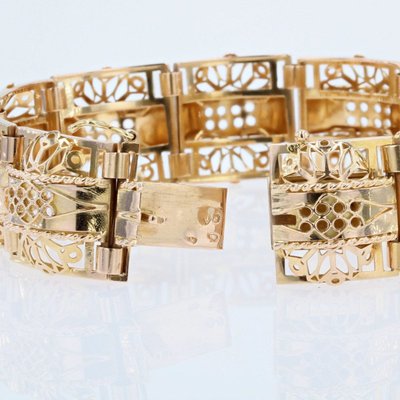 Openwork Vintage Gold Bracelet