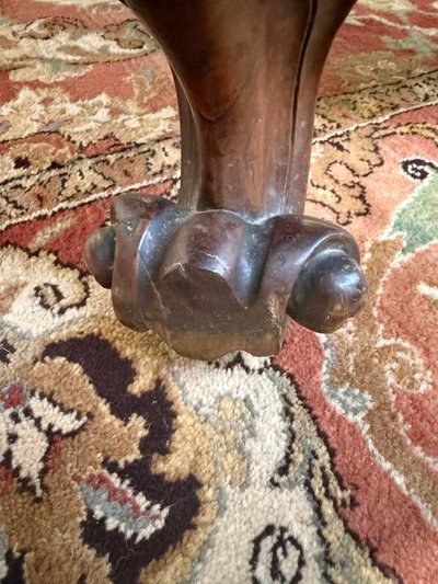Meridian napoleon III era in sculpted walnut