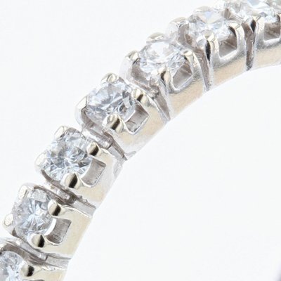 Alliance Or Blanc Diamants à Griffes