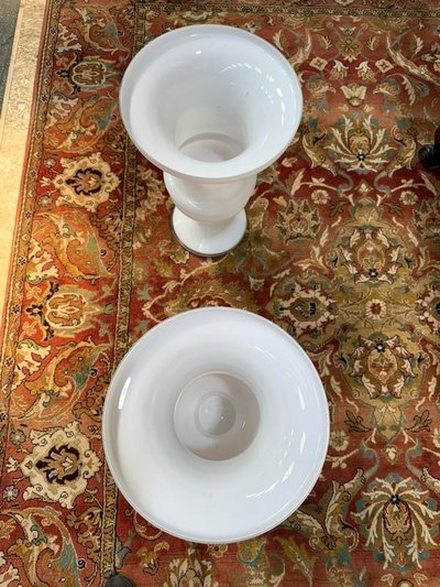 Paar Murano -Glas -Medici -Vasen